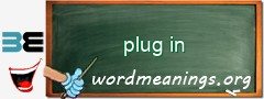 WordMeaning blackboard for plug in